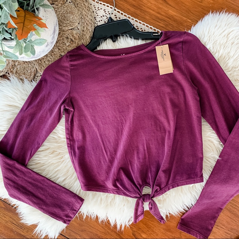FINAL $ ⚠️ AE lightweight long-sleeved crop